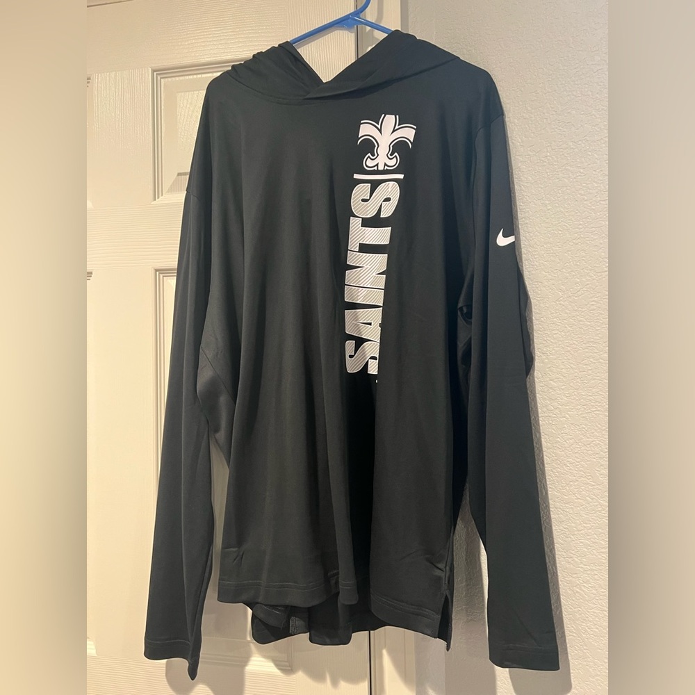 Nike MENS NEW ORLEANS SAINTS LIGHT WEIGHT HOODIE. XXL NWT